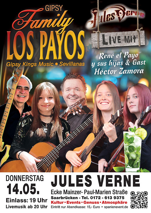 Gipsy Family Los Payos im Jules Verne in Saarbrücken